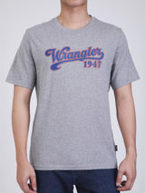 เสื้อยืดแขนสั้นผู้ชาย ทรงตรง สีเทา