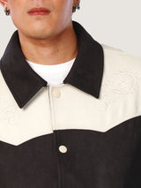เสื้อแจ็คเก็ตผู้ชาย คอลเลคชั่น EVERYDAY WITH WRANGLER ทรงตรง สียีนส์มิดไนท์
