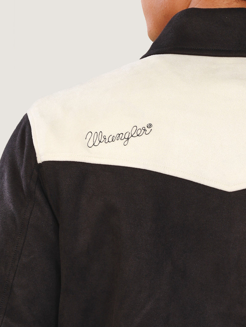 เสื้อแจ็คเก็ตผู้ชาย คอลเลคชั่น EVERYDAY WITH WRANGLER ทรงตรง สียีนส์มิดไนท์