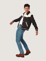 เสื้อแจ็คเก็ตผู้ชาย คอลเลคชั่น EVERYDAY WITH WRANGLER ทรงตรง สียีนส์มิดไนท์