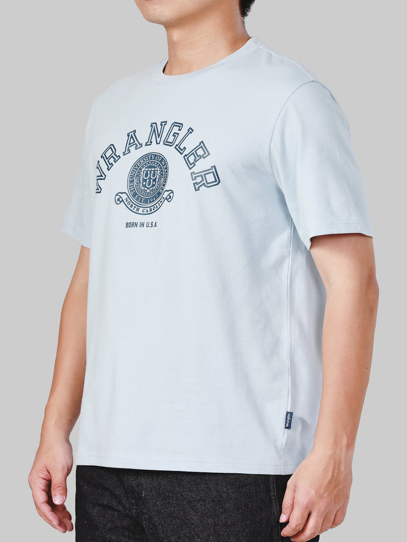 REGULAR FIT MEN'S TEE SHORT SLEEVE BLUE