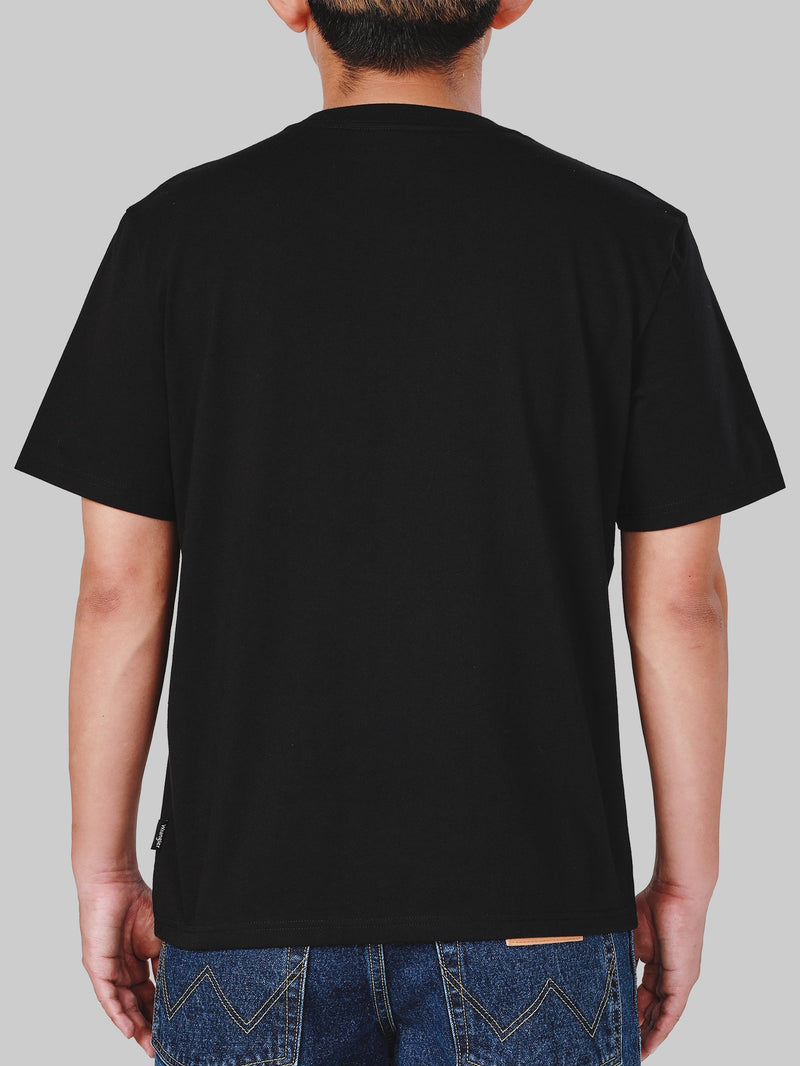 REGULAR FIT MEN'S TEE SHORT SLEEVE BLACK