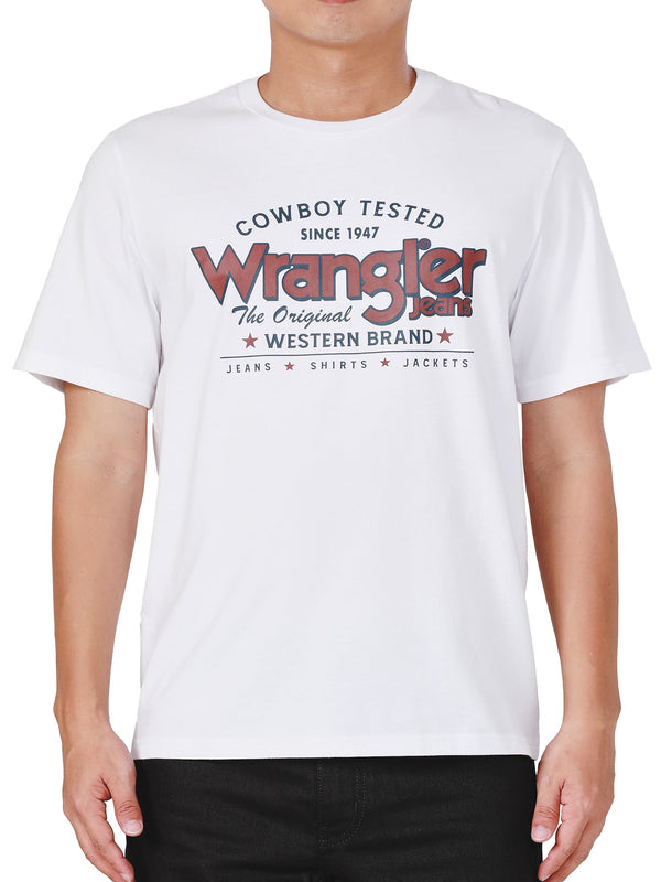 REGULAR FIT MEN'S TEE SHORT SLEEVE WHITE