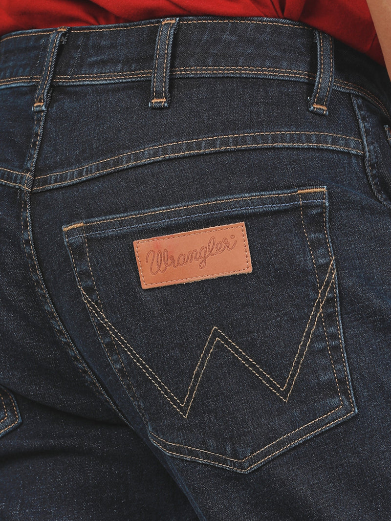 กางเกงยีนส์ผู้ชาย TEXAS SLIM FIT เอวกลาง ทรงเข้ารูป สียีนส์เข้ม