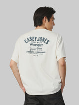 OVERSIZE FIT CASEY JONES COLLECTION MEN'S TEE SHORT SLEEVE OFF-WHITE