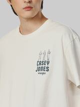 OVERSIZE FIT CASEY JONES COLLECTION MEN'S TEE SHORT SLEEVE OFF-WHITE