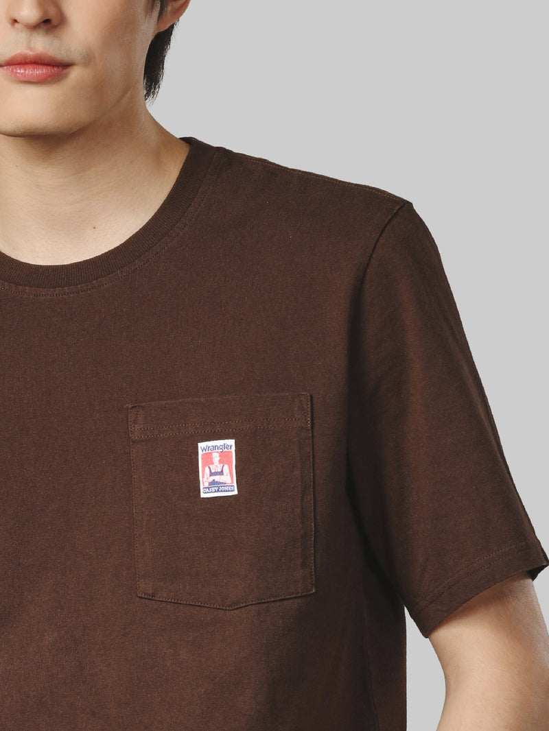 REGULAR FIT CASEY JONES COLLECTION MEN'S TEE SHORT SLEEVE BROWN