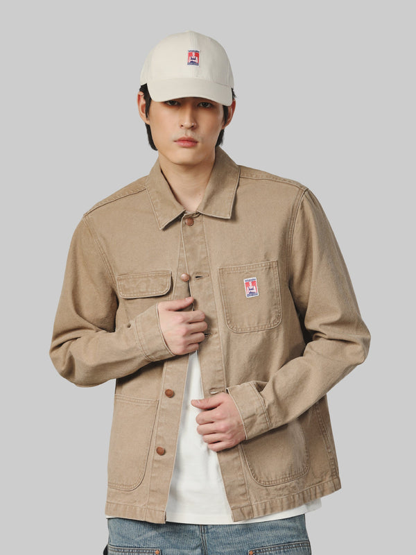 เสื้อแจ็คเก็ตผู้ชาย คอลเลคชั่น CASEY JONES WORKWEAR FIT สีน้ำตาล