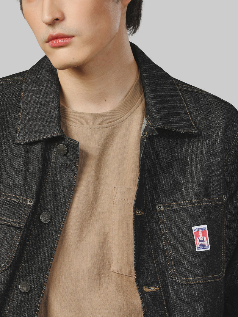 WORKWEAR FIT CASEY JONES COLLECTION MEN'S DENIM JACKET RAW DENIM