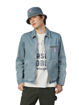 เสื้อแจ็คเก็ตผู้ชาย คอลเลคชั่น CASEY JONES ทรงตรง สียีนส์อ่อน