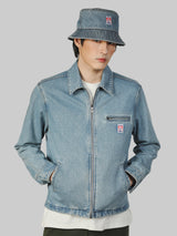เสื้อแจ็คเก็ตผู้ชาย คอลเลคชั่น CASEY JONES ทรงตรง สียีนส์อ่อน
