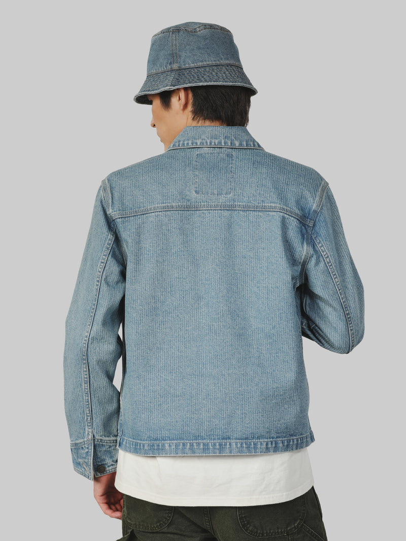 เสื้อแจ็คเก็ตผู้ชาย คอลเลคชั่น CASEY JONES ทรงตรง สียีนส์อ่อน