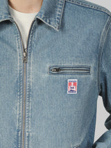 เสื้อแจ็คเก็ตผู้ชาย คอลเลคชั่น CASEY JONES ทรงตรง สียีนส์อ่อน
