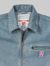 เสื้อแจ็คเก็ตผู้ชาย คอลเลคชั่น CASEY JONES ทรงตรง สียีนส์อ่อน