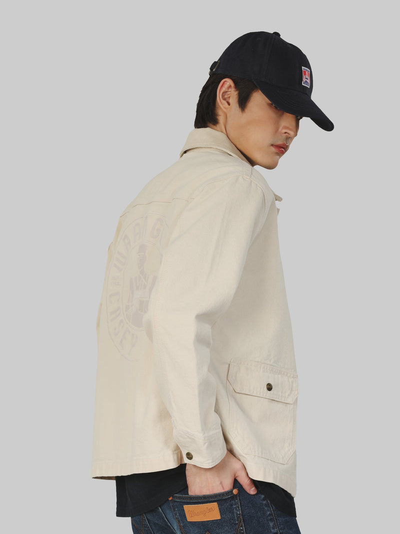 เสื้อแจ็คเก็ตผู้ชาย คอลเลคชั่น CASEY JONES WORKWEAR FIT สีครีม