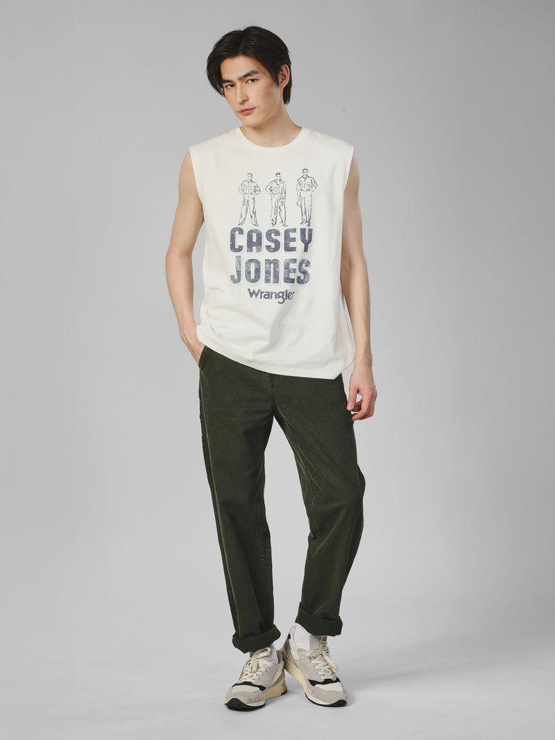 กางเกงขายาวผู้ชาย คอลเลคชั่น CASEY JONES CARPENTER FIT เอวกลาง ทรงตรง สีเขียวเข้ม