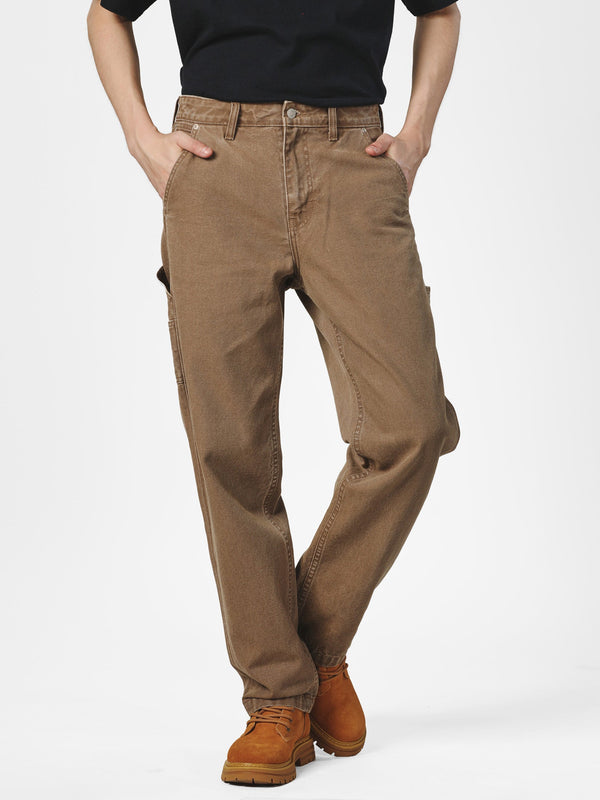 กางเกงขายาวผู้ชาย คอลเลคชั่น CASEY JONES CARPENTER FIT เอวกลาง ทรงตรง สีน้ำตาล