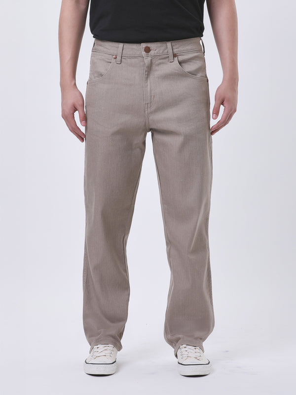 กางเกงขายาวผู้ชาย MWZ FIT เอวกลาง ทรงตรง สีกากี