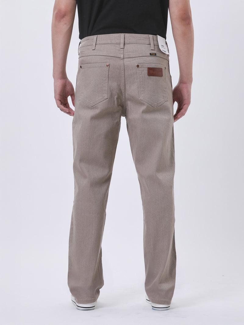 กางเกงขายาวผู้ชาย MWZ FIT เอวกลาง ทรงตรง สีกากี