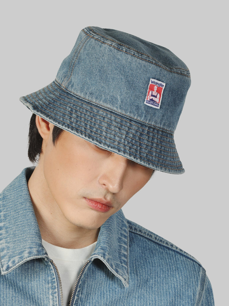 CASEY JONES COLLECTION UNISEX BUCKET HAT MID INDIGO