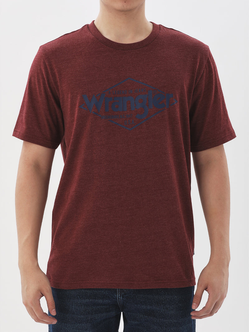 REGULAR FIT MEN'S SHORT SLEEVE T-SHIRT RED