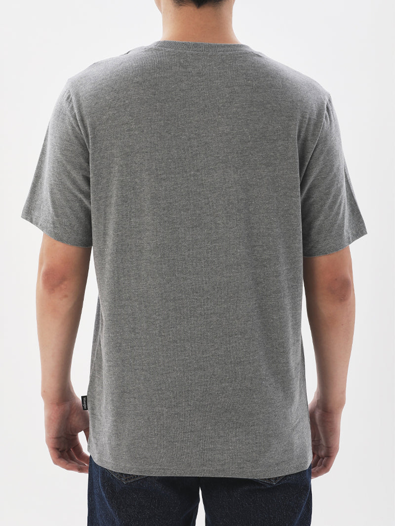 REGULAR FIT MEN'S SHORT SLEEVE T-SHIRT GREY