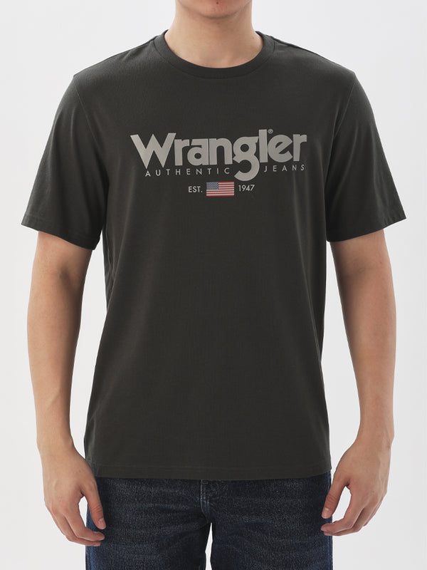 REGULAR FIT MEN'S SHORT SLEEVE T-SHIRT OLIVE GREEN