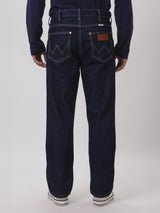 กางเกงยีนส์ผู้ชาย MWZ FIT เอวกลาง ทรงตรง สียีนส์เข้ม