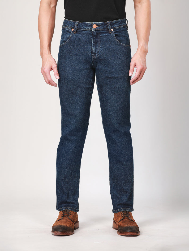 SPENCER FIT LOW RISE SLIM MEN'S JEANS MID INDIGO