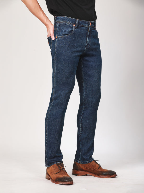 SPENCER FIT LOW RISE SLIM MEN'S JEANS MID INDIGO