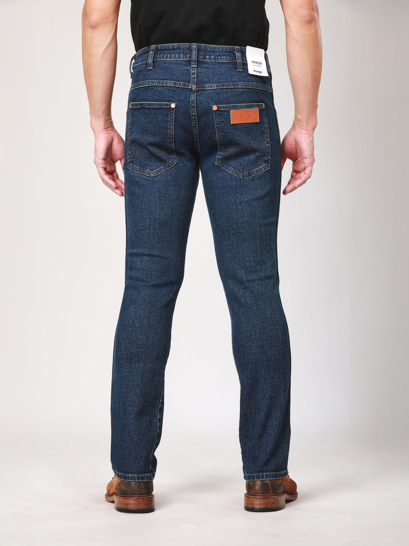 SPENCER FIT LOW RISE SLIM MEN'S JEANS MID INDIGO