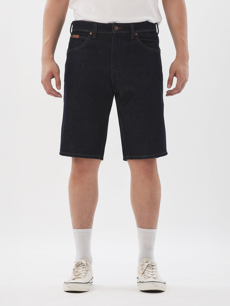 กางเกงขาสั้นผู้ชาย TEXAS SHORTS FIT เอวกลาง ทรงตรง สียีนส์เข้ม