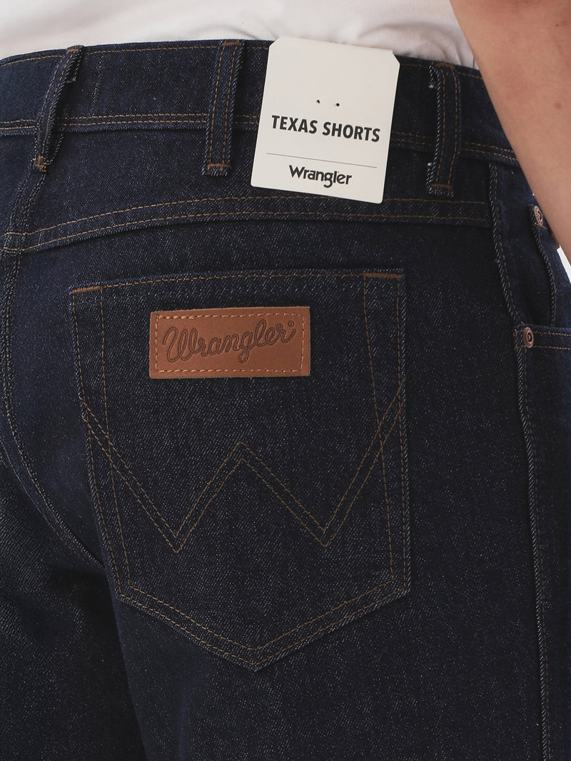 กางเกงขาสั้นผู้ชาย TEXAS SHORTS FIT เอวกลาง ทรงตรง สียีนส์เข้ม