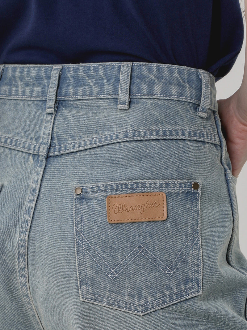 BOYFRIEND FIT EVERYDAY WITH WRANGLER COLLECTION HIGH RISE RELAXED WOMEN'S JEANS LIGHT INDIGO