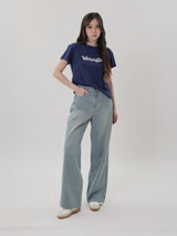 BOYFRIEND FIT EVERYDAY WITH WRANGLER COLLECTION HIGH RISE RELAXED WOMEN'S JEANS LIGHT INDIGO