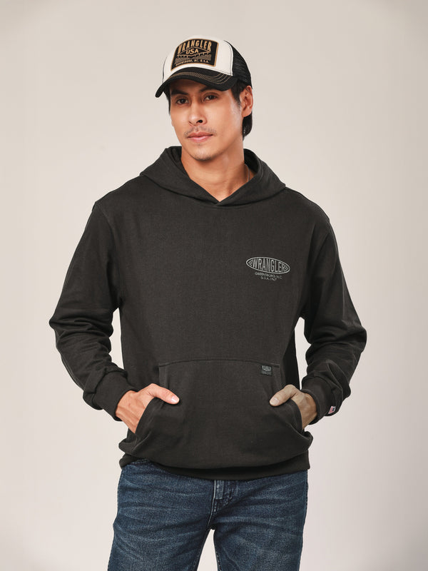 เสื้อฮู้ดดี้ผู้ชาย คอลเลคชั่น BIKER LOOK ทรงตรง สีเทา