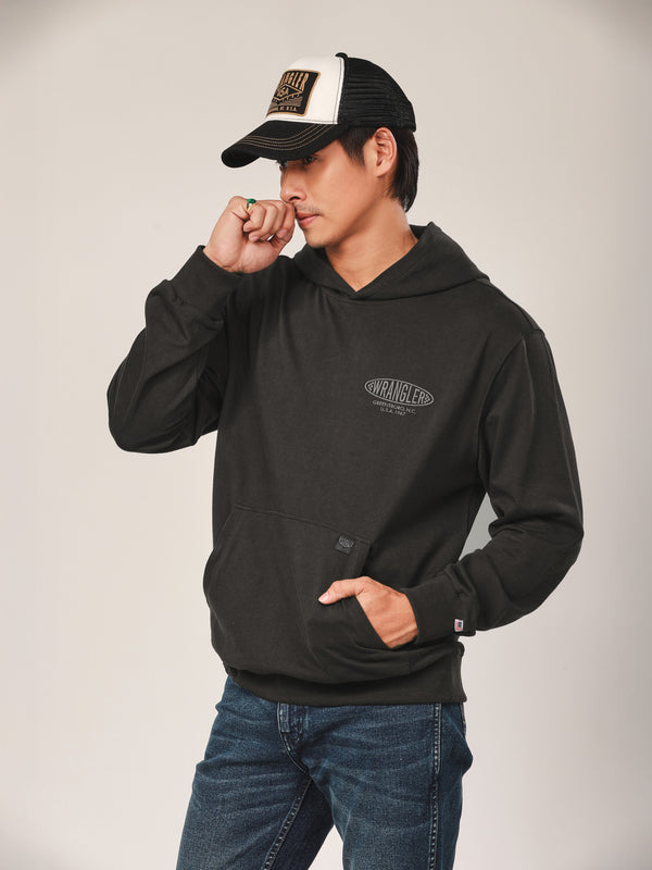 เสื้อฮู้ดดี้ผู้ชาย คอลเลคชั่น BIKER LOOK ทรงตรง สีเทา