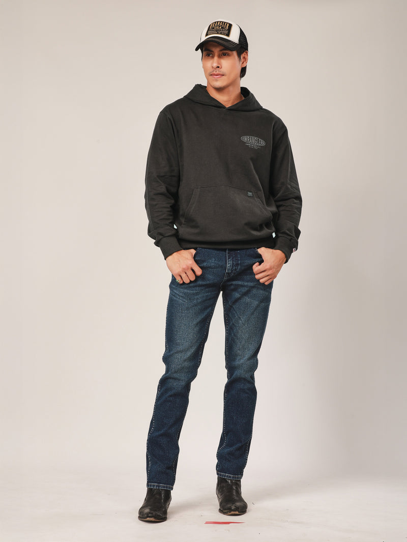 เสื้อฮู้ดดี้ผู้ชาย คอลเลคชั่น BIKER LOOK ทรงตรง สีเทา