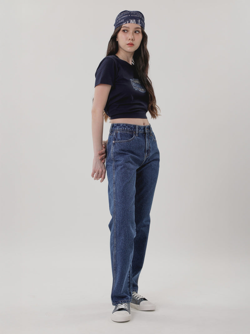 SUNSET FIT EVERYDAY WITH WRANGLER COLLECTION MID RISE REGULAR WOMEN'S JEANS MID INDIGO