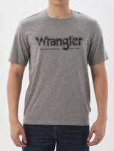 เสื้อยืดแขนสั้นผู้ชาย ทรงตรง สีเทา