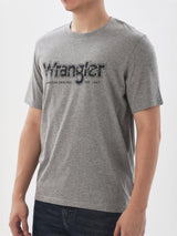 เสื้อยืดแขนสั้นผู้ชาย ทรงตรง สีเทา