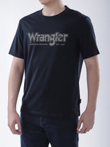 เสื้อยืดแขนสั้นผู้ชาย ทรงตรง สีกรมท่า