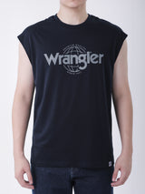 เสื้อยืดแขนกุดผู้ชาย ทรงตรง สีกรมท่า