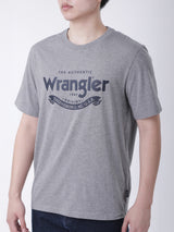 เสื้อยืดแขนสั้นผู้ชาย ทรงตรง สีเทา