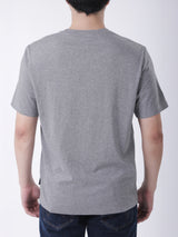 เสื้อยืดแขนสั้นผู้ชาย ทรงตรง สีเทา