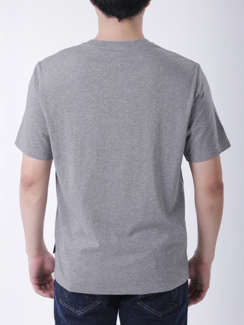 เสื้อยืดแขนสั้นผู้ชาย ทรงตรง สีเทา