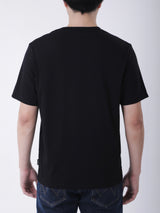 เสื้อยืดแขนสั้นผู้ชาย ทรงตรง สีดำ