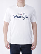 เสื้อยืดแขนสั้นผู้ชาย ทรงตรง สีขาว