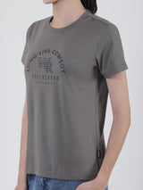 REGULAR FIT WOMEN'S SHORT SLEEVE T-SHIRT GREY