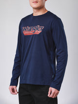 REGULAR FIT MEN'S LONG SLEEVE T-SHIRT NAVY
